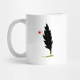 Black feather Mug